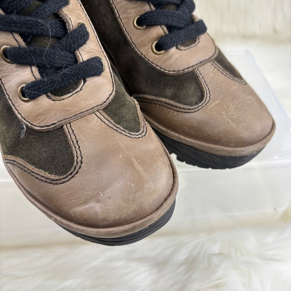 FLY LONDON WEDGES ANKLE BOOTIES WOMEN SIZE 37 
US 6.5-7 - Picture 6 of 11